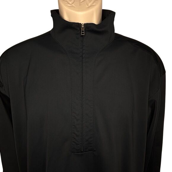 Nike Golf‎ Mens Medium M Dri-Fit Black 1/4 Zip Pullover Long Sleeve Jacket - Picture 3 of 16